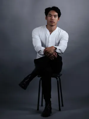2.0 Collarless Future Button-Up - White (Recycled)