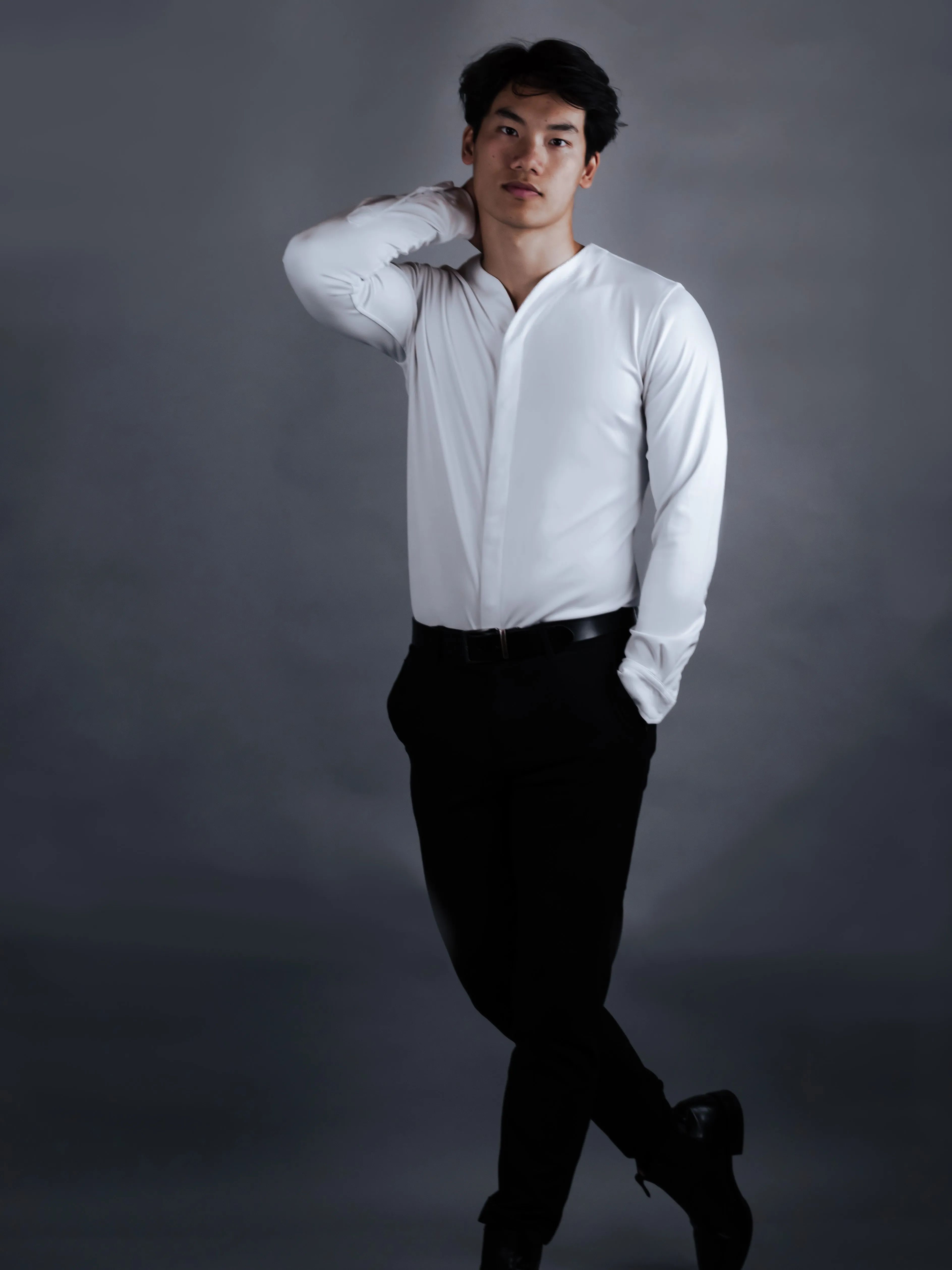 2.0 Collarless Future Button-Up - White (Recycled)
