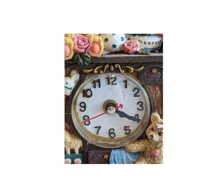 6" Working Bear Clock