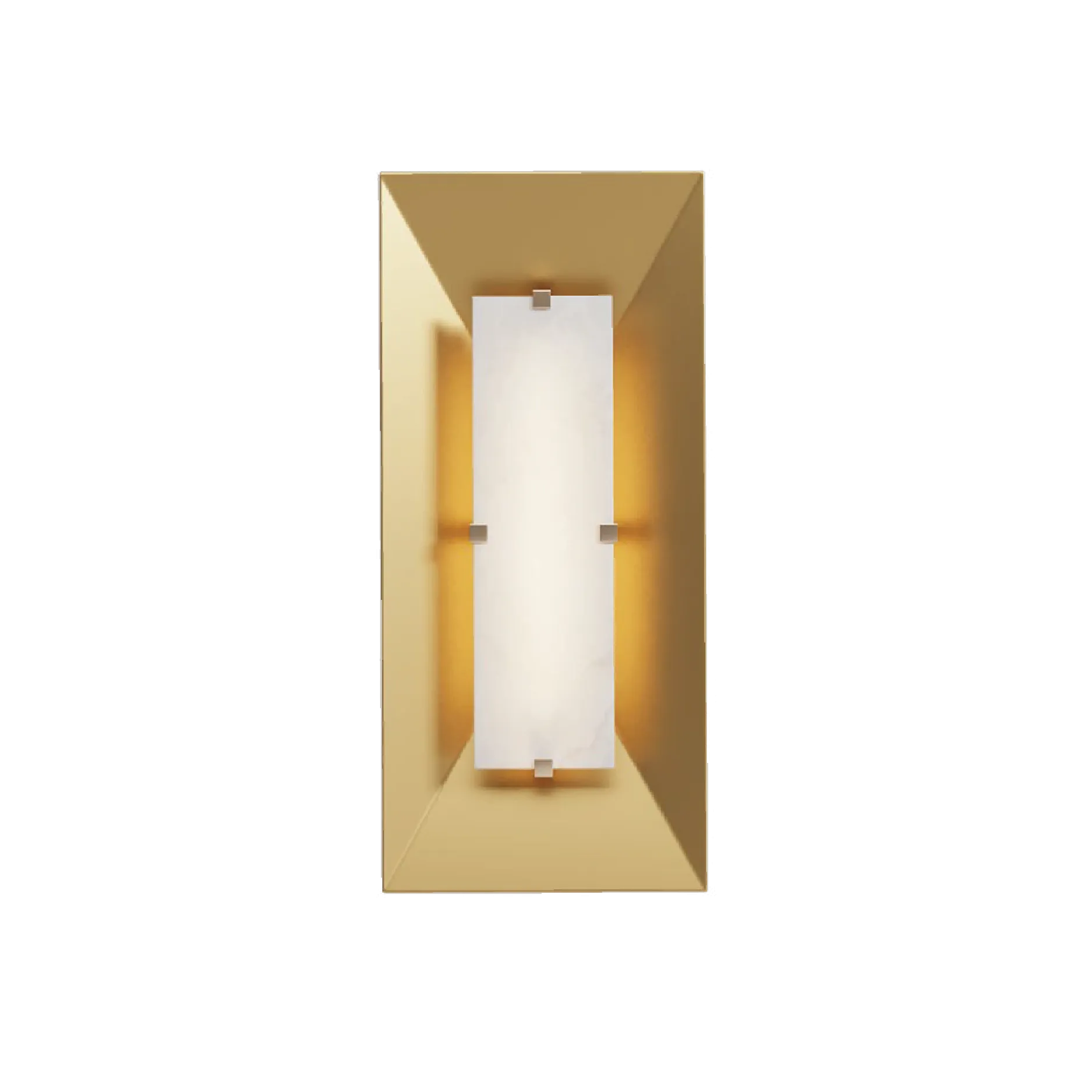 APOLLO ALABASTER BRASS WALL LAMP