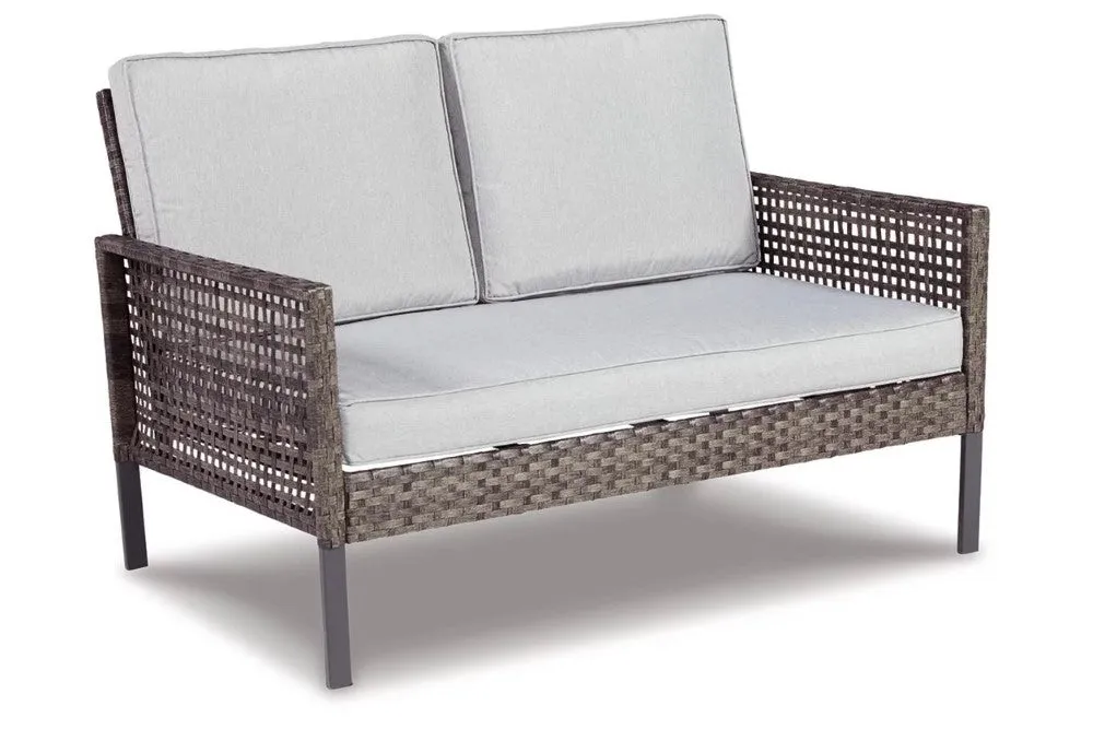 Ashley Furniture Lainey Outdoor Resin Wicker Conversation Set - 4 Piece
