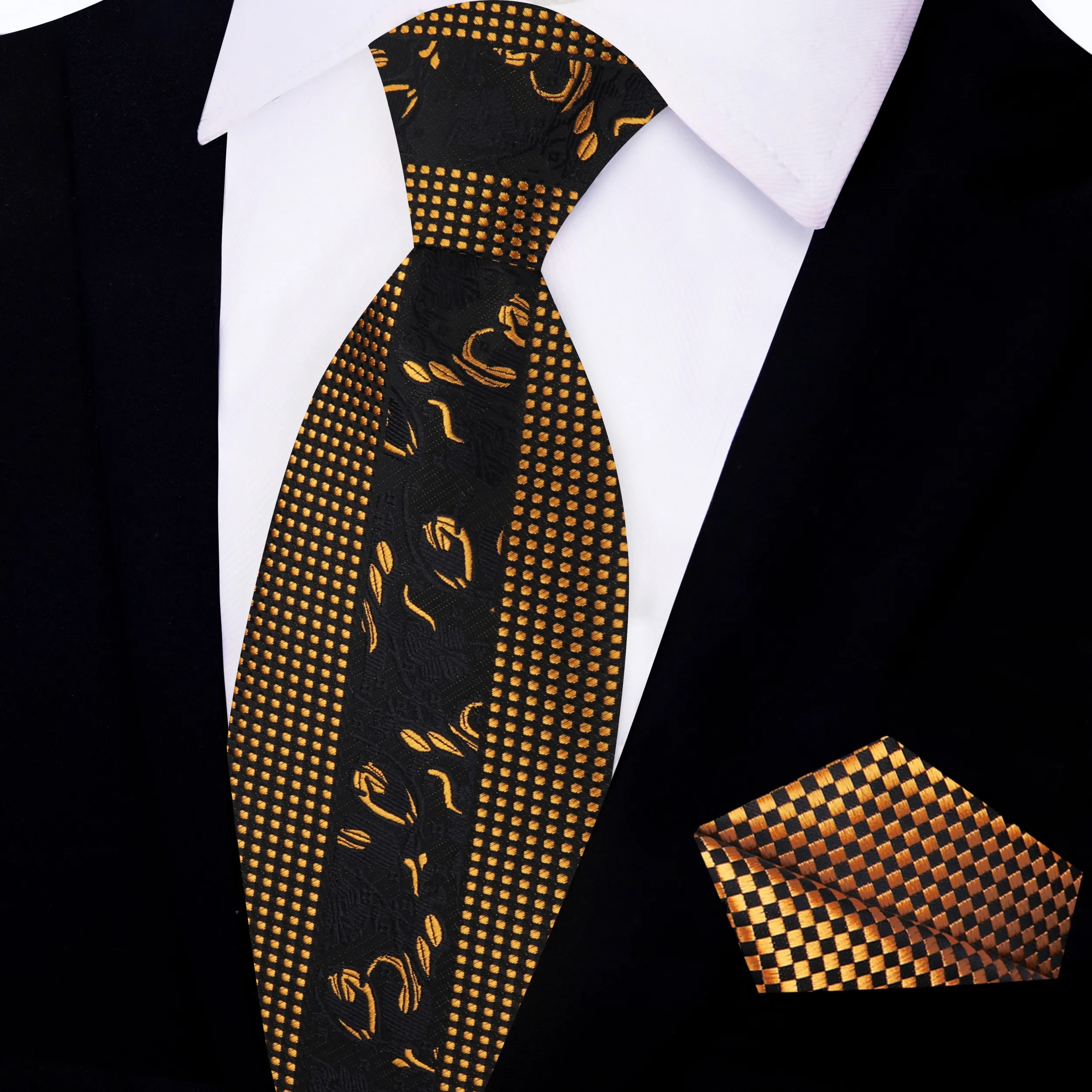 Black & Gold Designer's Choice Necktie