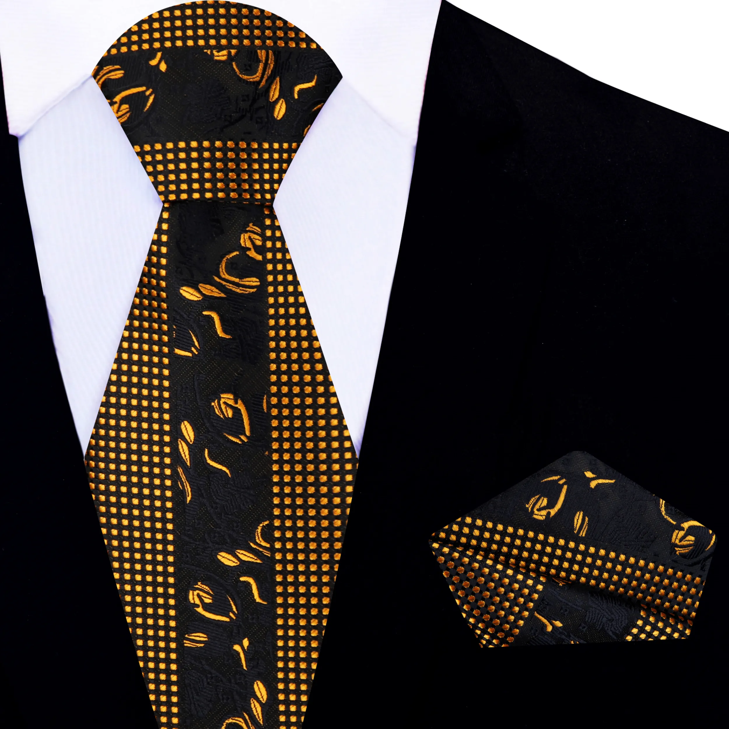 Black & Gold Designer's Choice Necktie