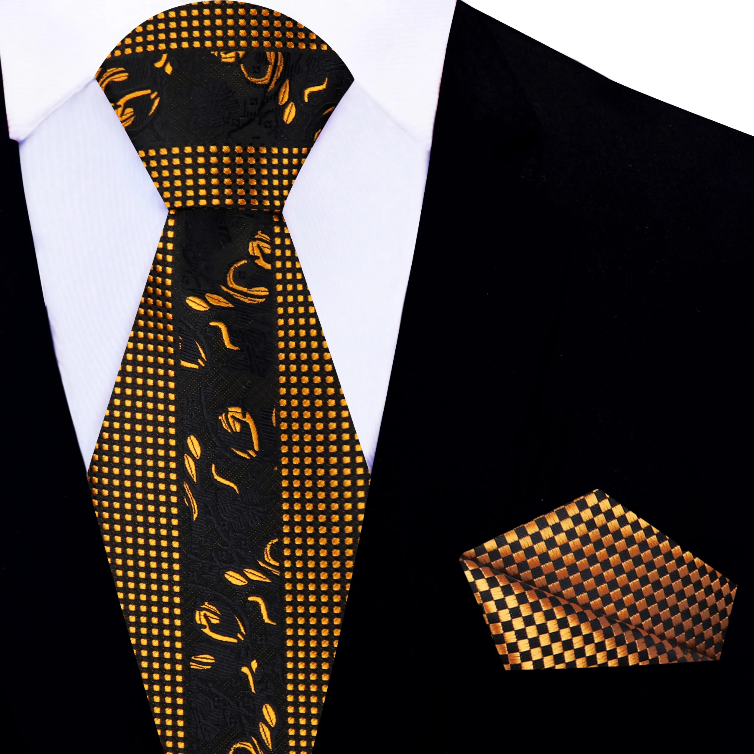 Black & Gold Designer's Choice Necktie