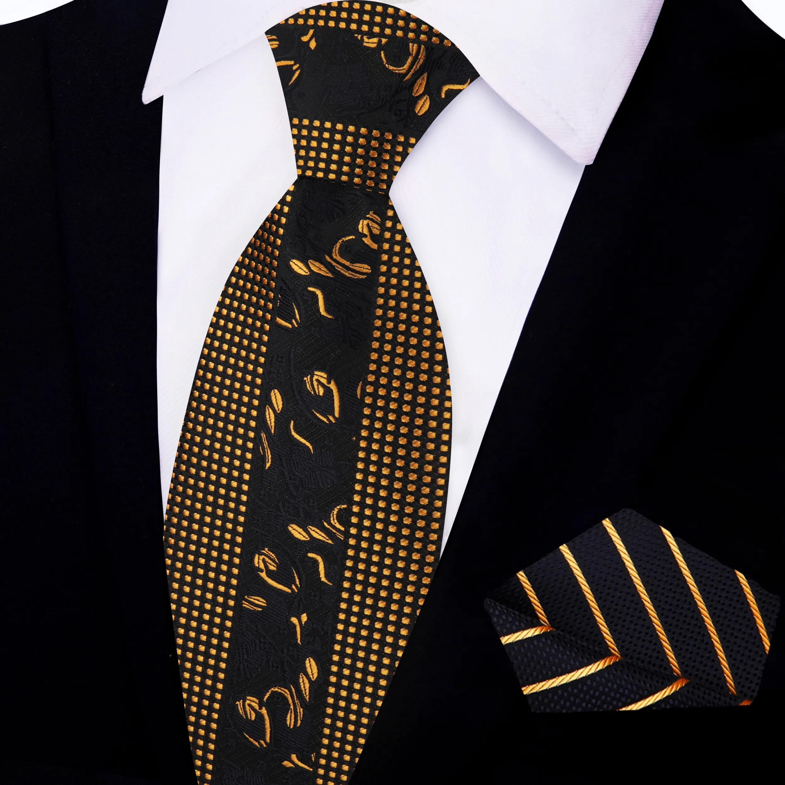 Black & Gold Designer's Choice Necktie