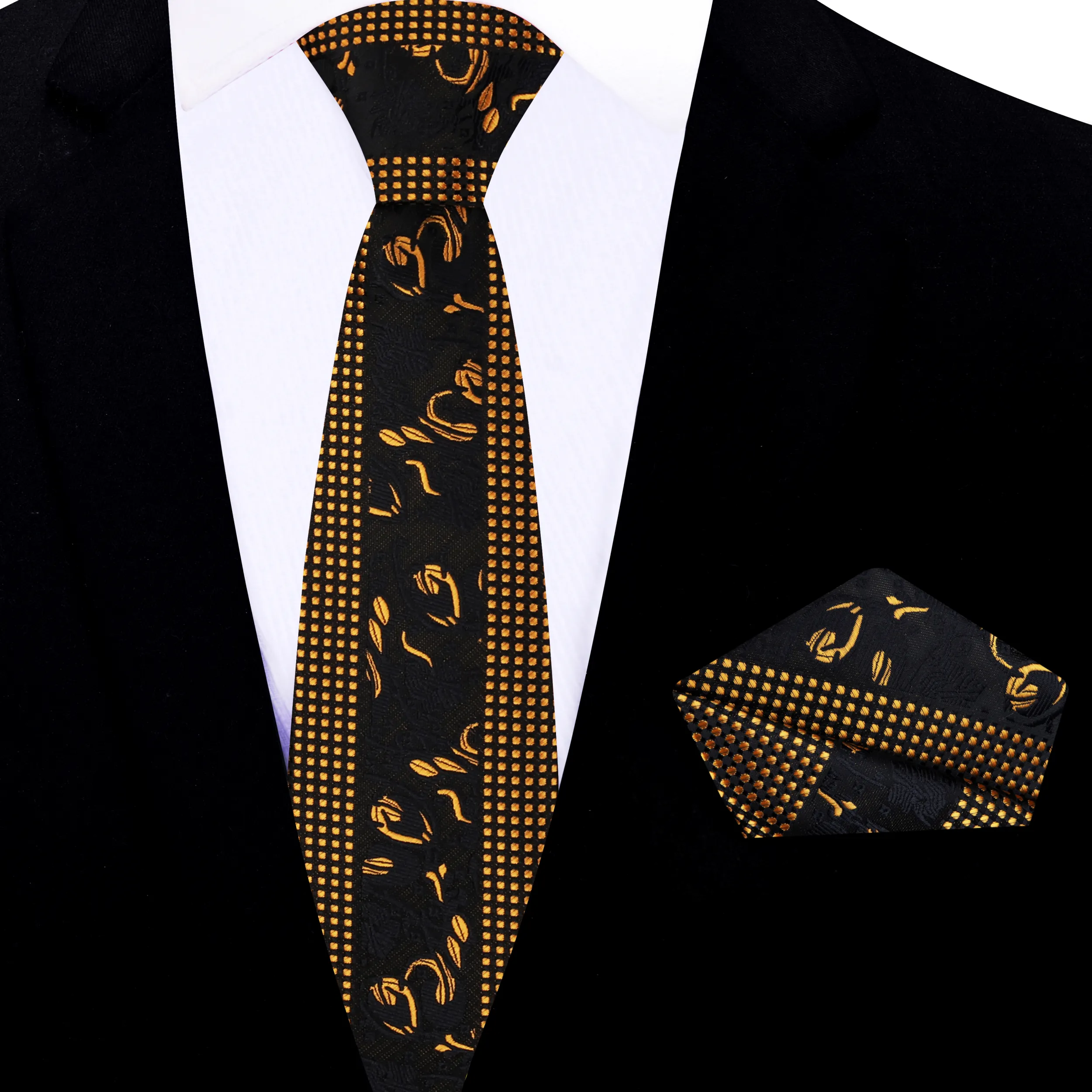 Black & Gold Designer's Choice Necktie