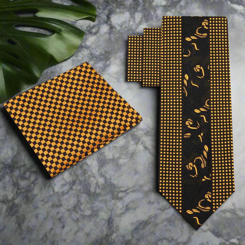 Black & Gold Designer's Choice Necktie