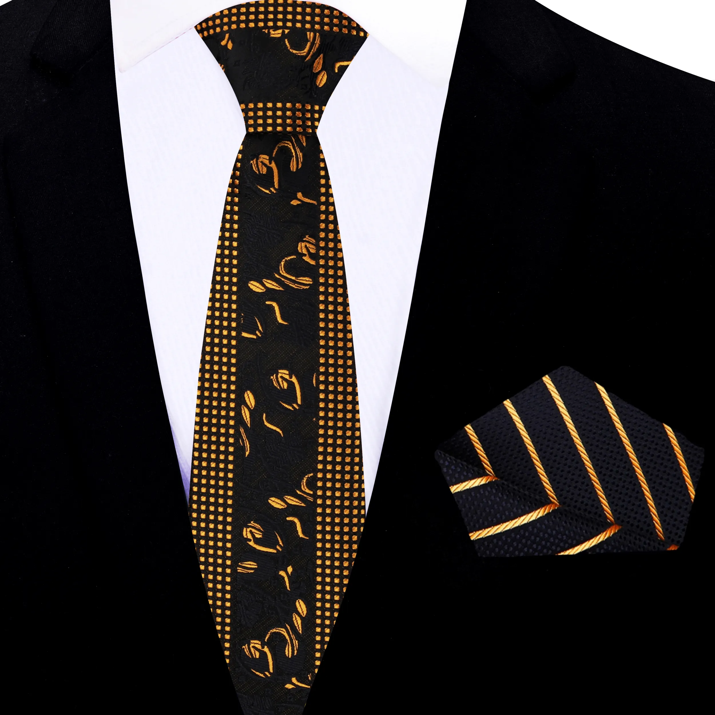 Black & Gold Designer's Choice Necktie