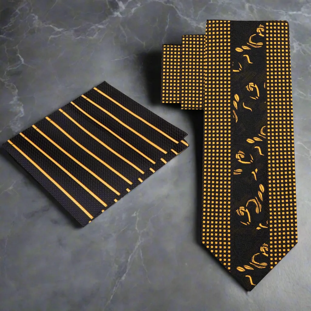 Black & Gold Designer's Choice Necktie