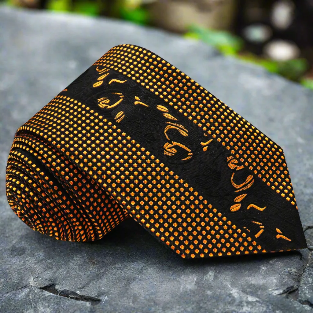 Black & Gold Designer's Choice Necktie