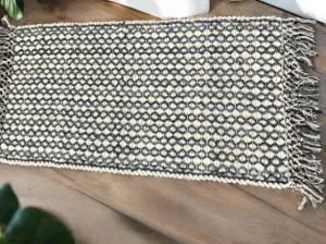 Blue & White Wool Rug