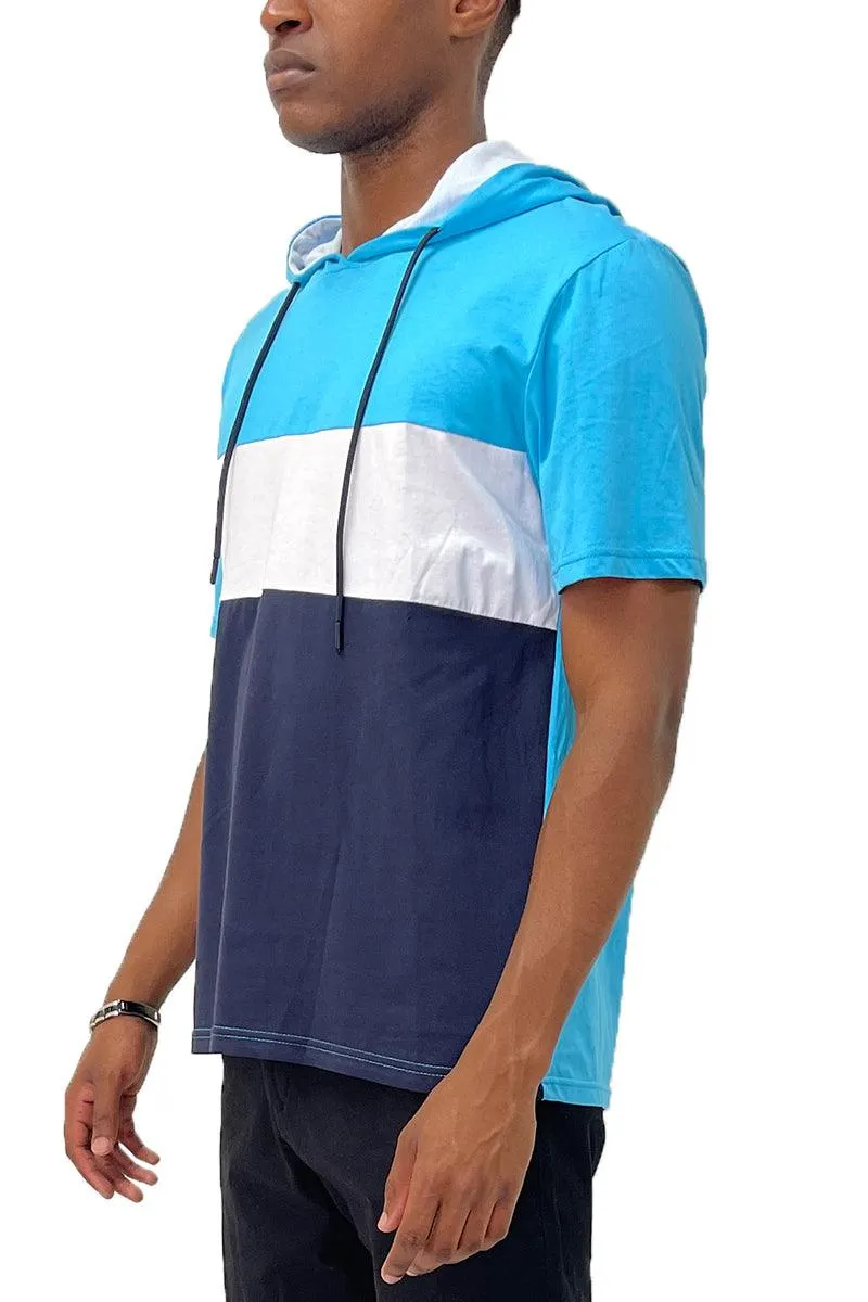 Blue Tri Color Block TShirt