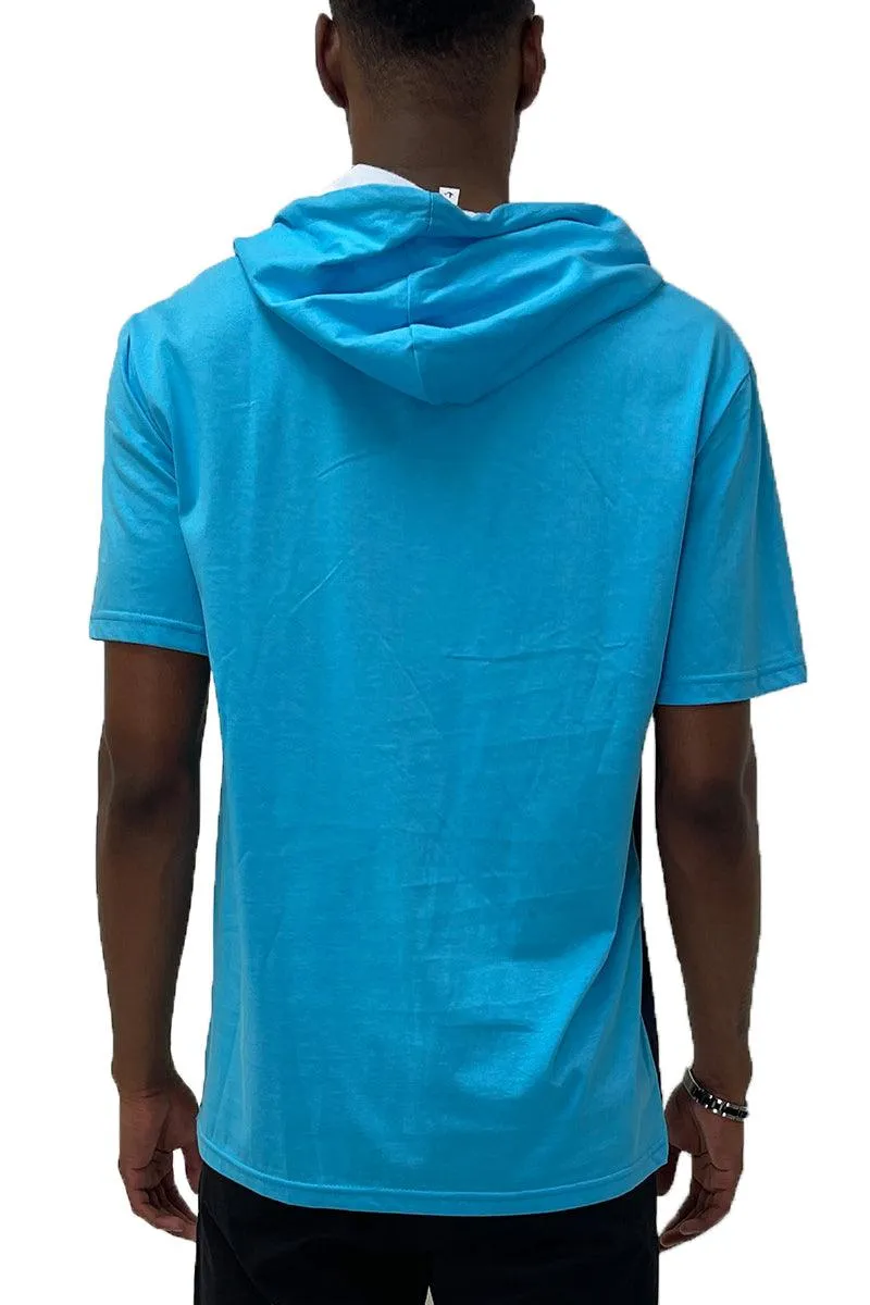 Blue Tri Color Block TShirt