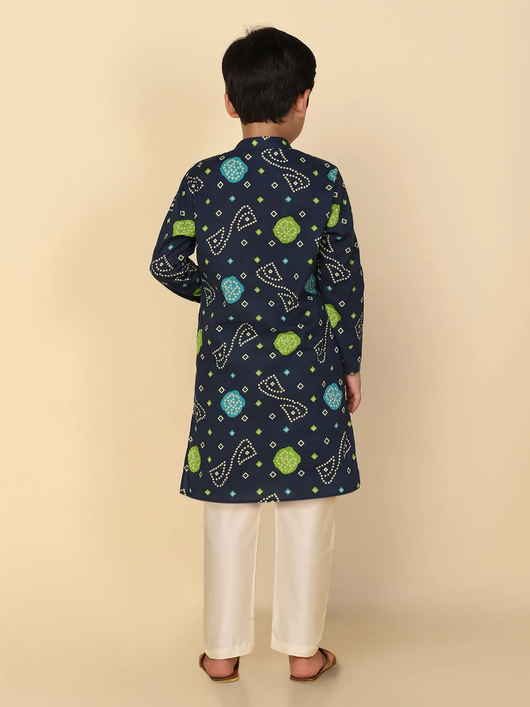 Boys Blue Kurta Pyjama Set
