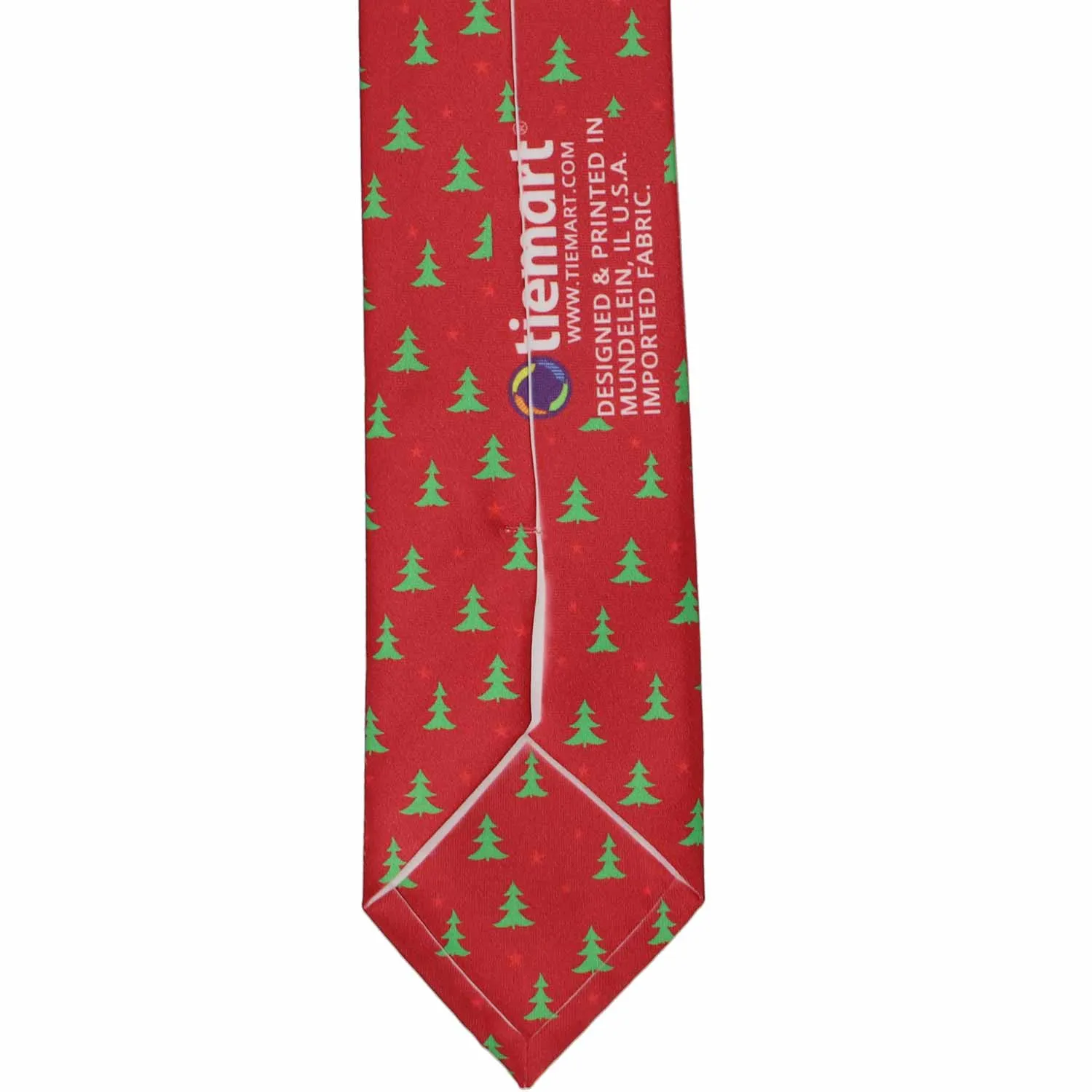 Christmas Tree Slim Necktie, 2.5" Width Necktie