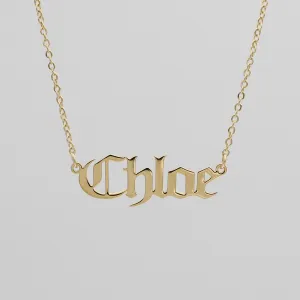 Classic Name Plate Necklace