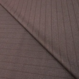 Dark Gray Stripe Super 130's Extrafine Merino Loro Piana Wool Fabric