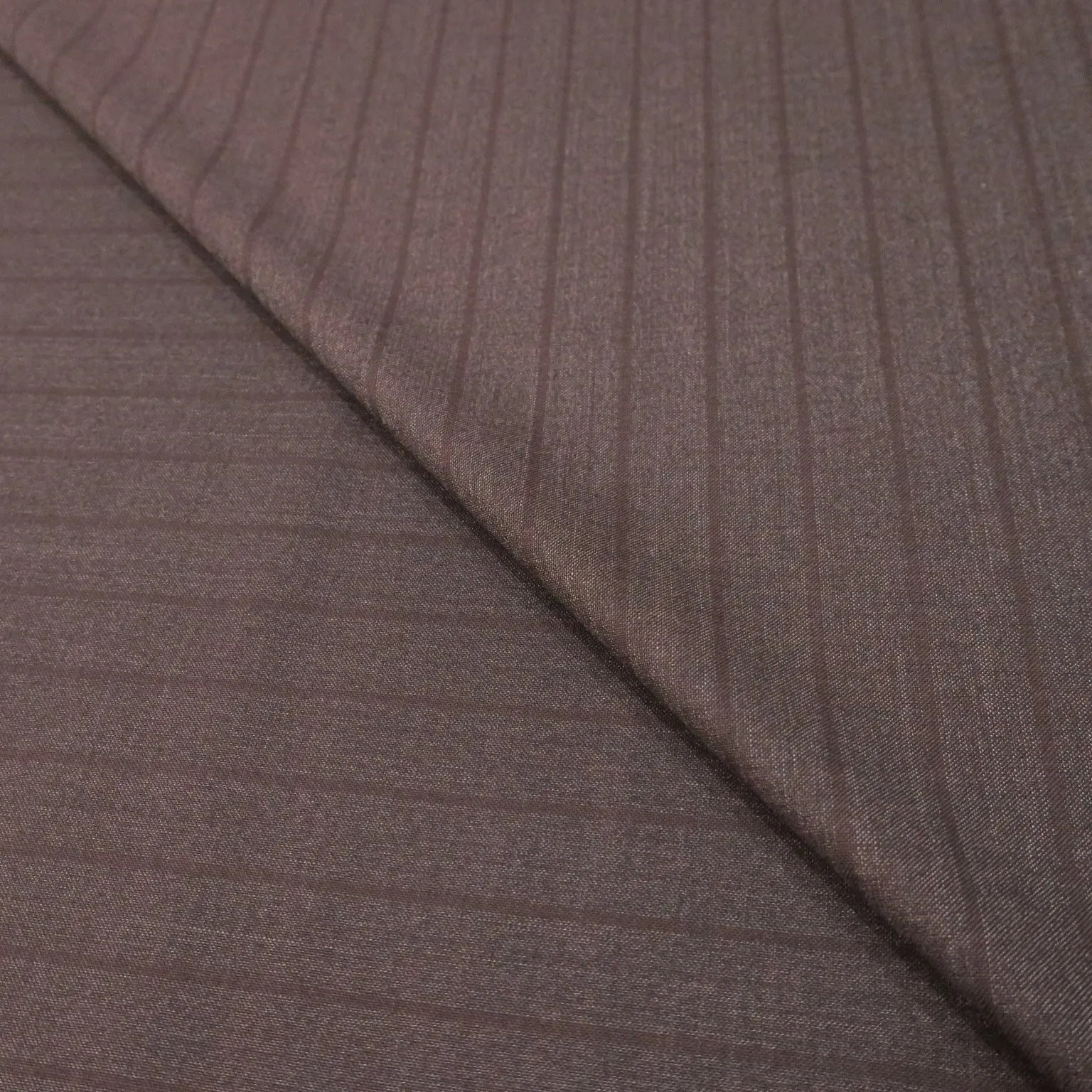 Dark Gray Stripe Super 130's Extrafine Merino Loro Piana Wool Fabric
