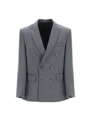 Double-Breasted Wool Blazer