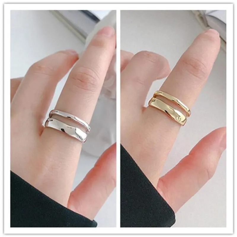 Elegant Double-layered Ring