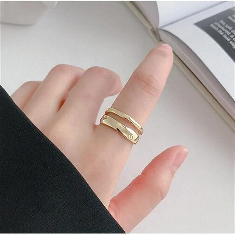 Elegant Double-layered Ring