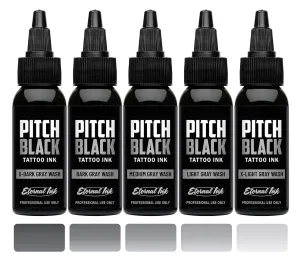 Eternal Ink - Pitch Black Gray Wash Series