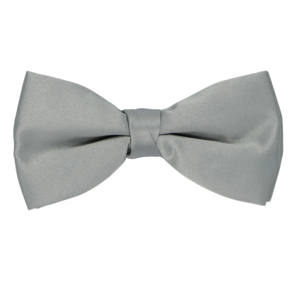 Fog Gray Band Collar Bow Tie