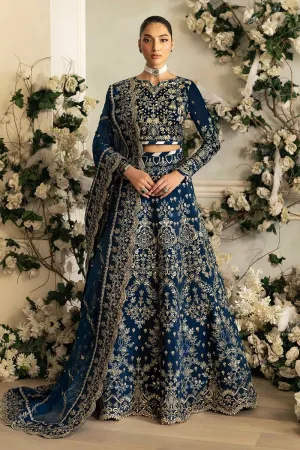 Gulaal | Celeste Unstitched Velvet '24 | Haze