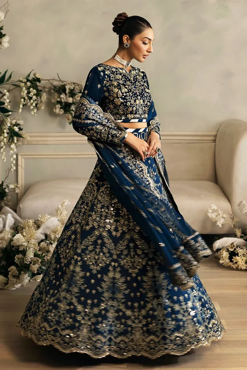 Gulaal | Celeste Unstitched Velvet '24 | Haze