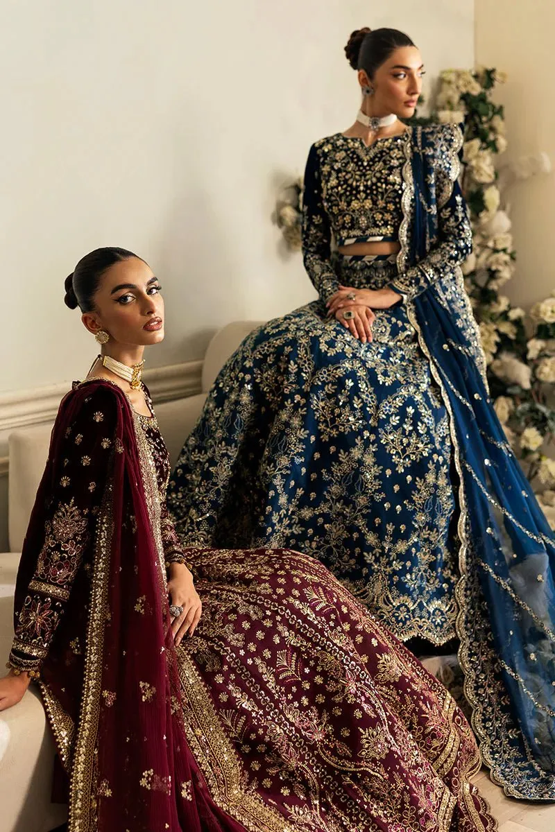 Gulaal | Celeste Unstitched Velvet '24 | Haze