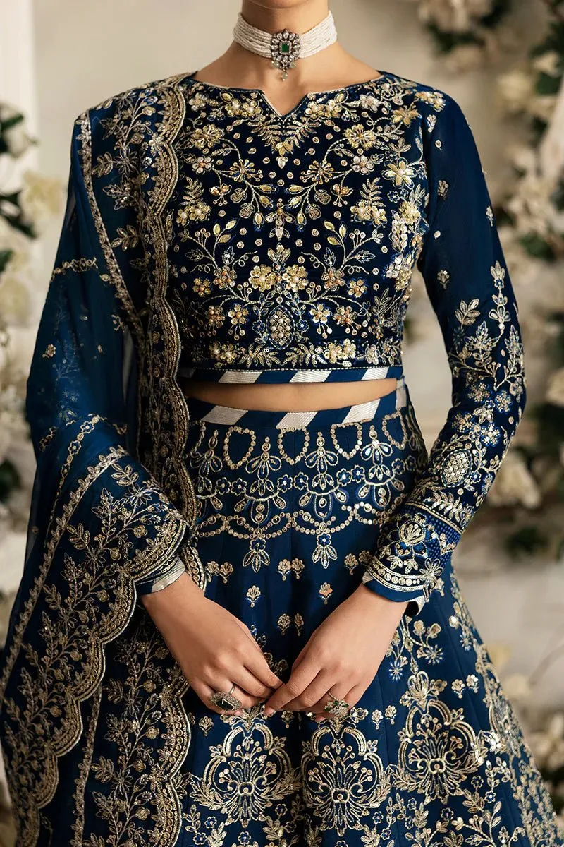Gulaal | Celeste Unstitched Velvet '24 | Haze
