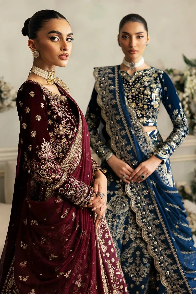 Gulaal | Celeste Unstitched Velvet '24 | Haze