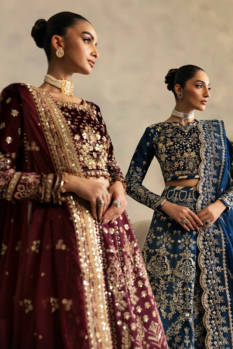 Gulaal | Celeste Unstitched Velvet '24 | Haze