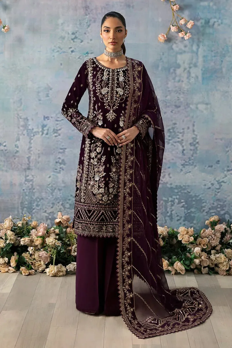 Gulaal | Celeste Unstitched Velvet '24 | Sangria