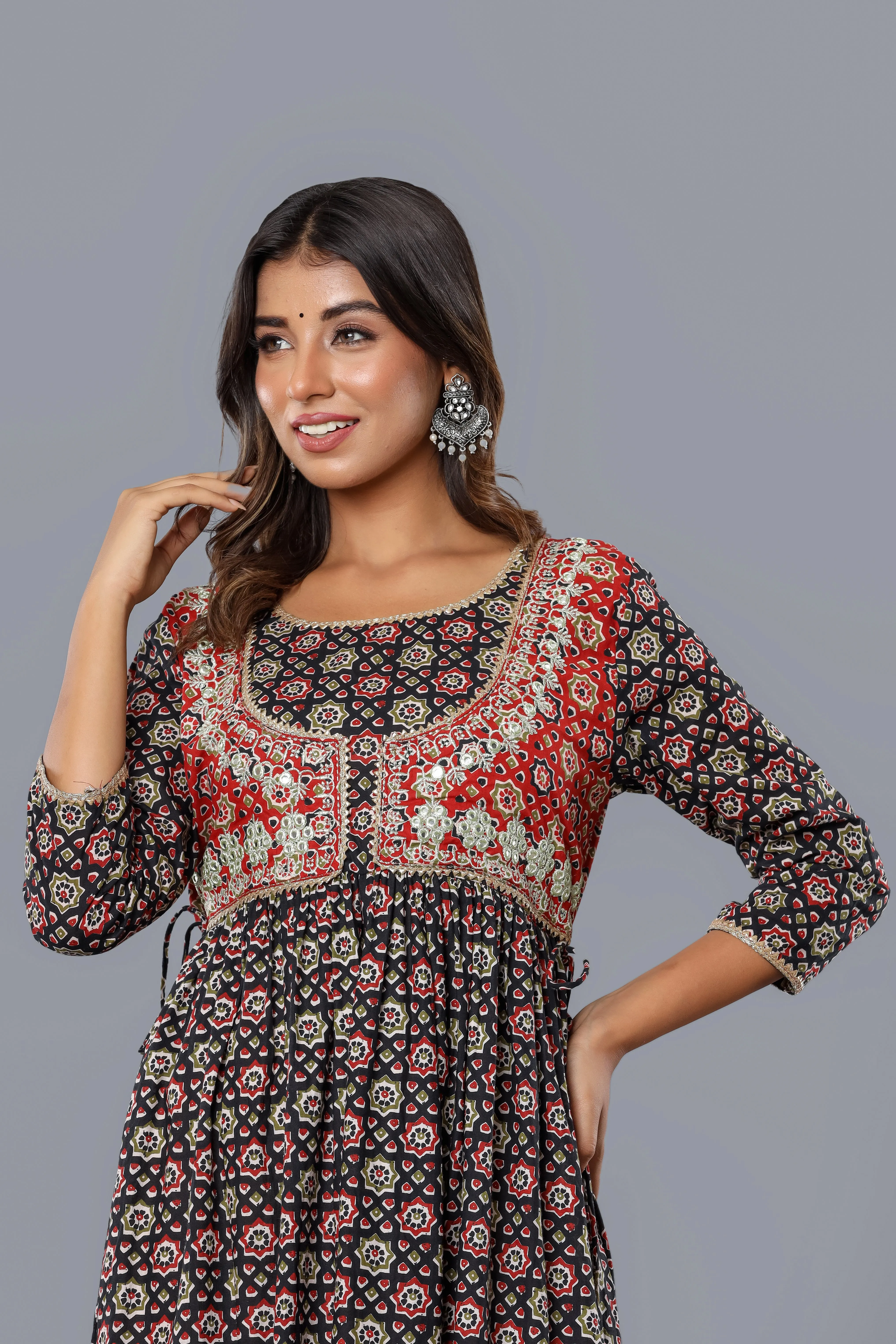 Jaipurite Designer Emroidered Long Party Wear Gown