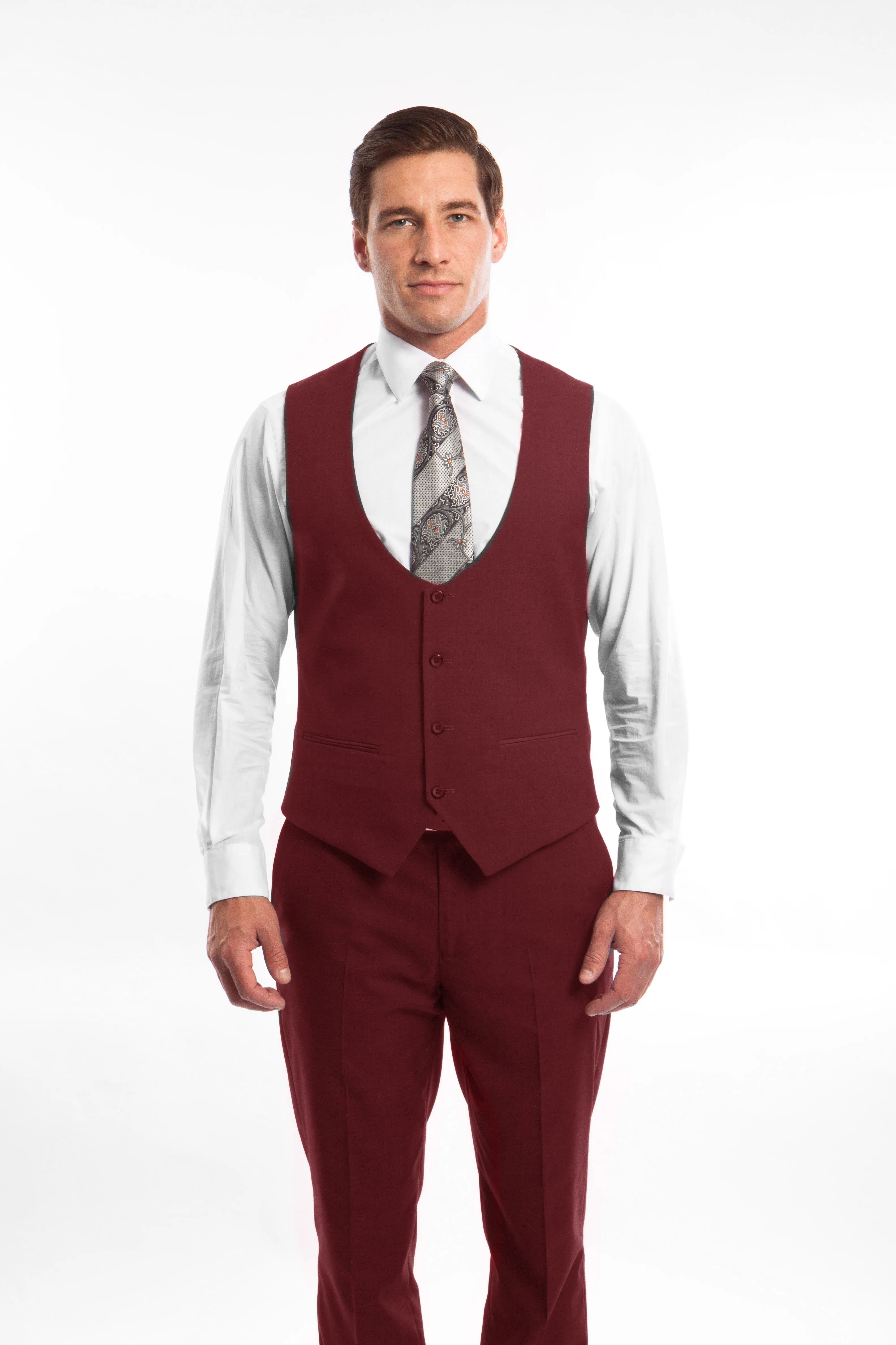 Men's 3 Piece Ultra Slim Fit Executive Suit | Classy Business | M255US