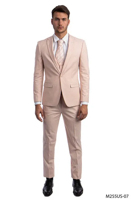 Men's 3 Piece Ultra Slim Fit Executive Suit | Classy Business | M255US