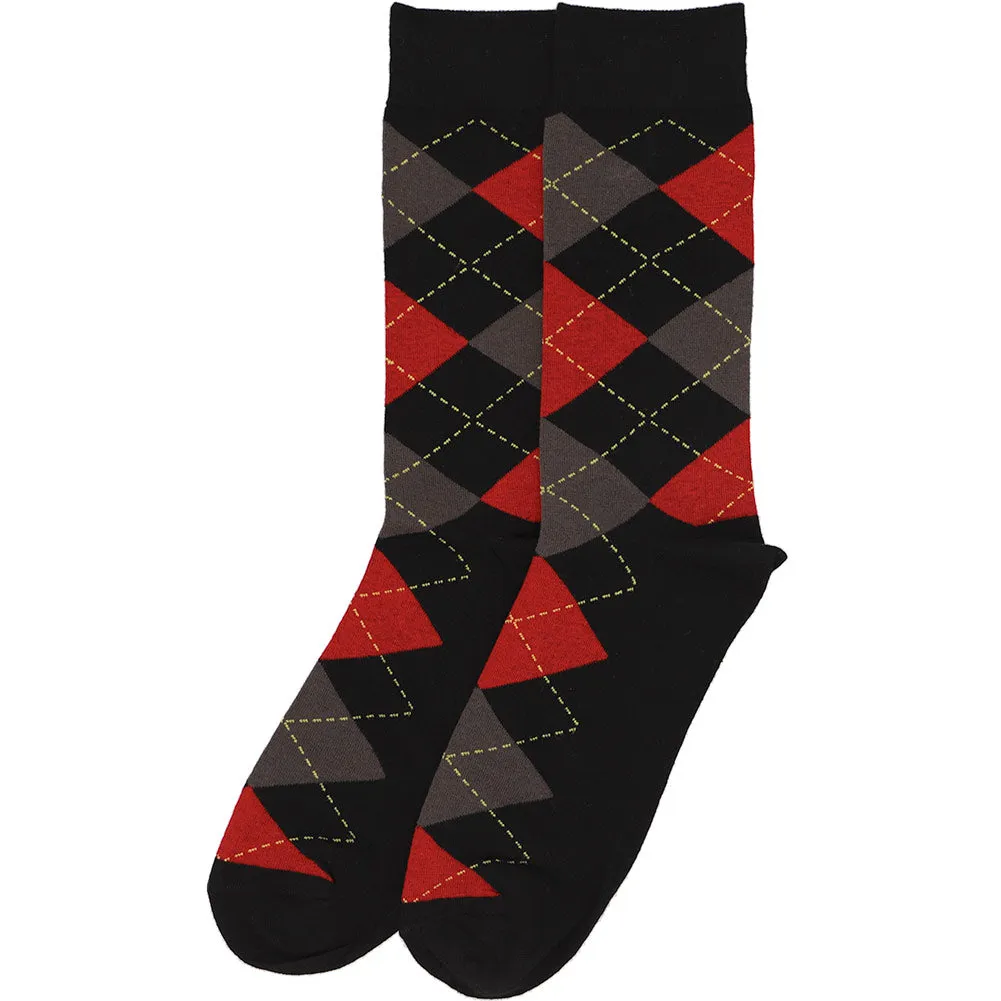 Men’s Everyday Argyle Socks, 5-Pack