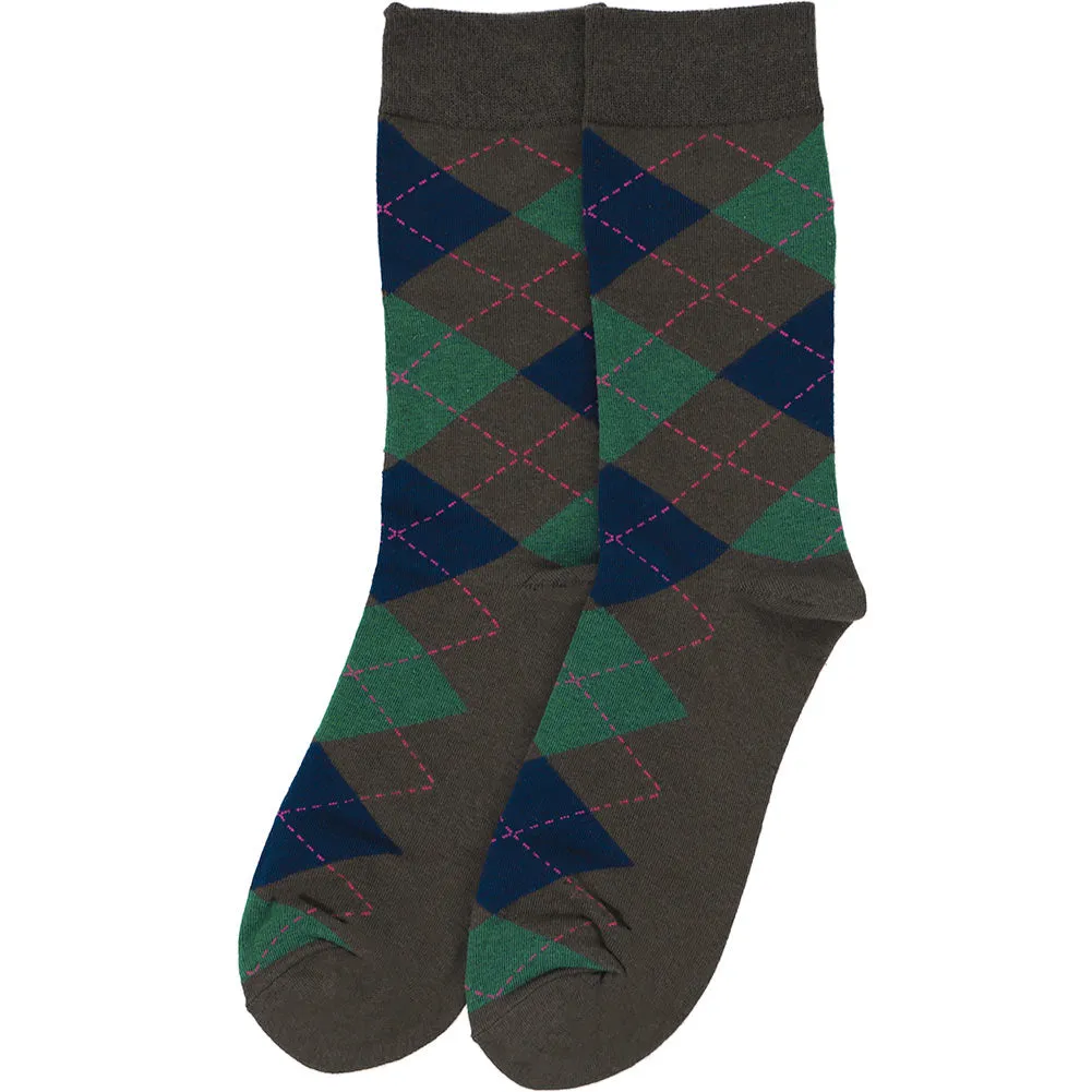 Men’s Everyday Argyle Socks, 5-Pack