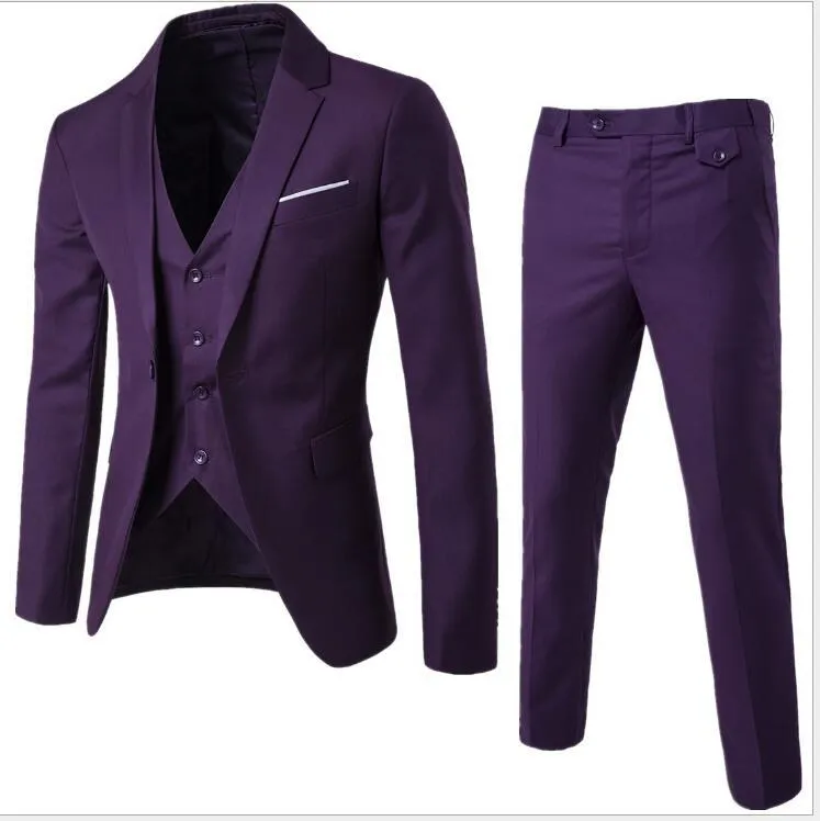 Men’s Plus Size Classic Formal Suit – Sleek 2-Piece Set