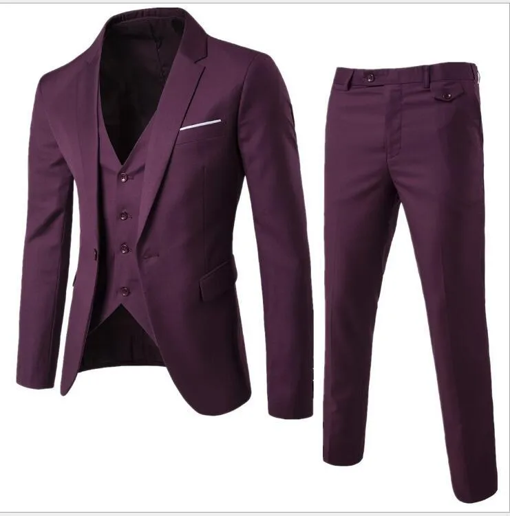 Men’s Plus Size Classic Formal Suit – Sleek 2-Piece Set
