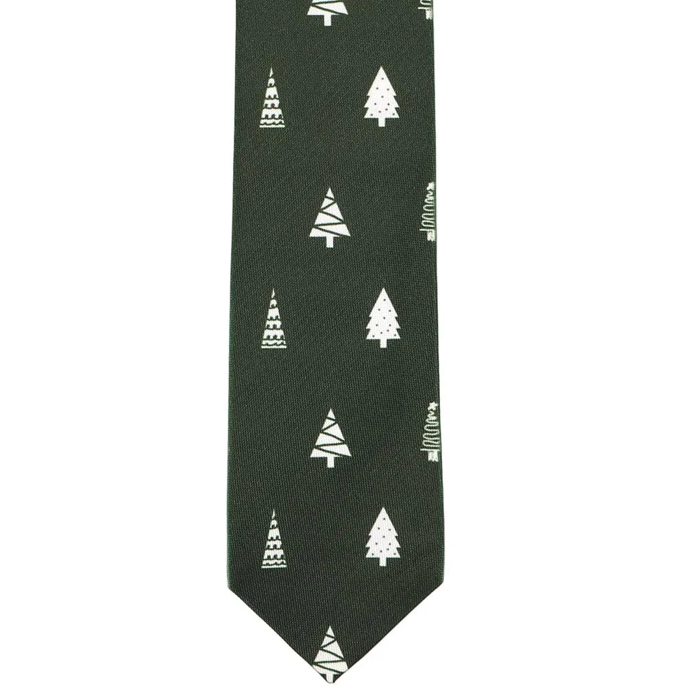 O Christmas Tree Slim Necktie, 2.5" Width