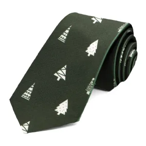 O Christmas Tree Slim Necktie, 2.5" Width