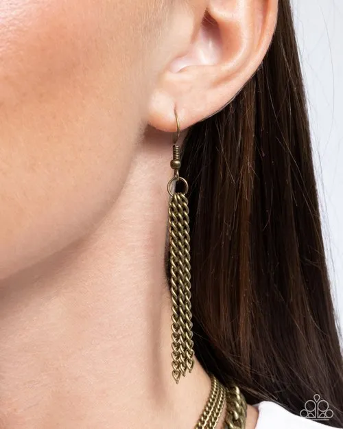 Paparazzi Necklace ~ Ignited Industry - Brass