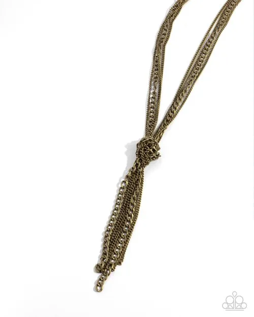 Paparazzi Necklace ~ Ignited Industry - Brass