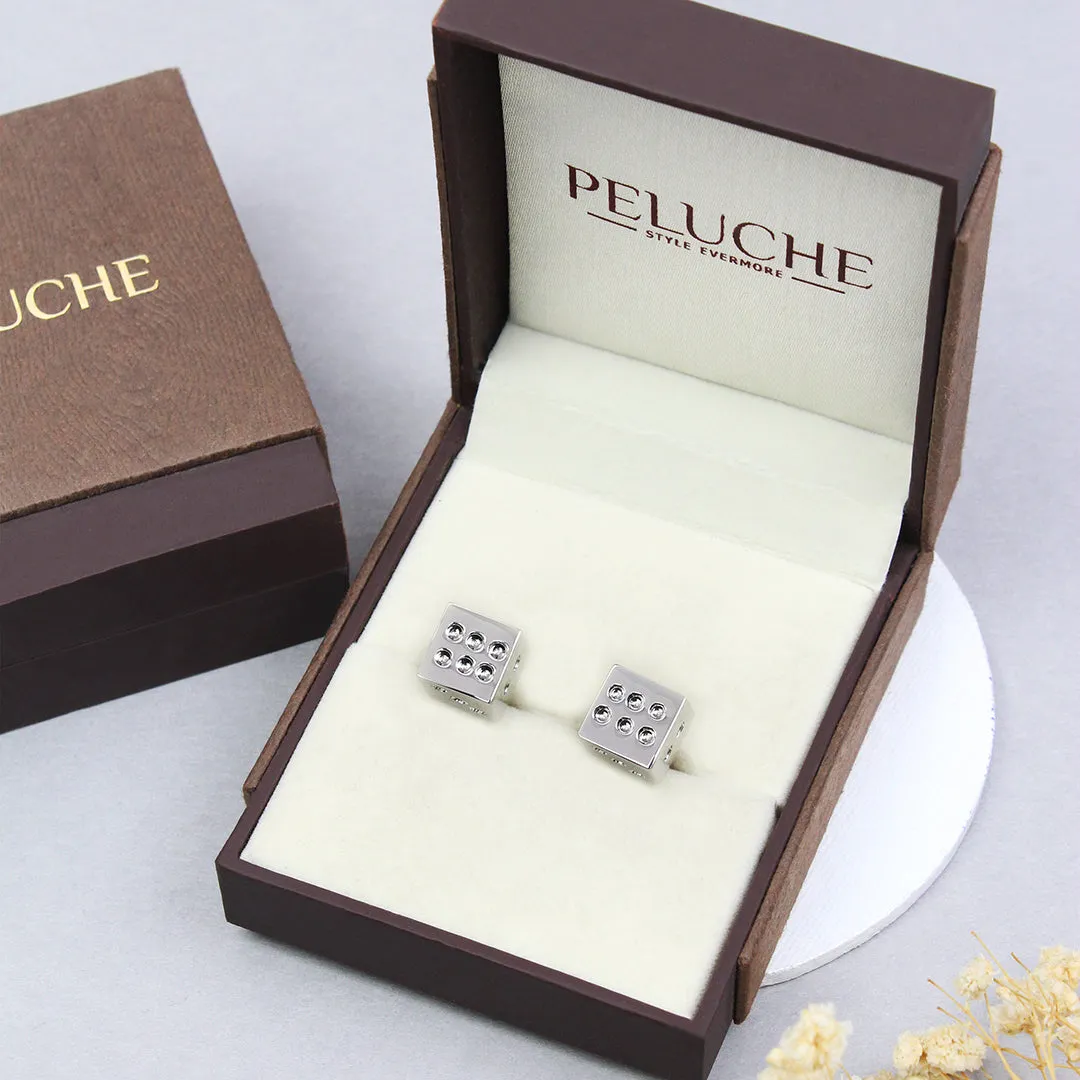 Peluche Gameplan Silver Cufflinks