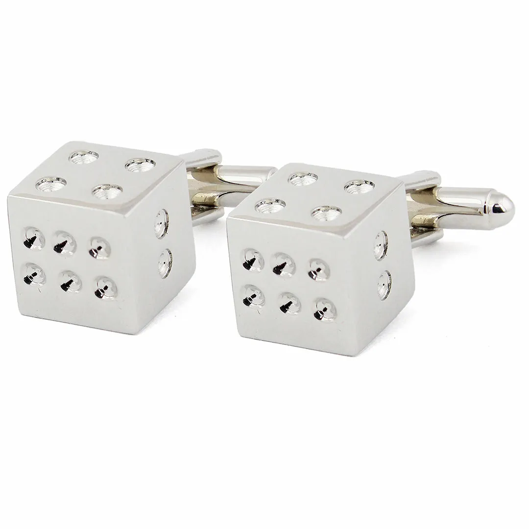 Peluche Gameplan Silver Cufflinks