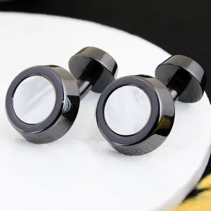 Peluche Sexy Ceramic Mother of Pearl Cufflinks