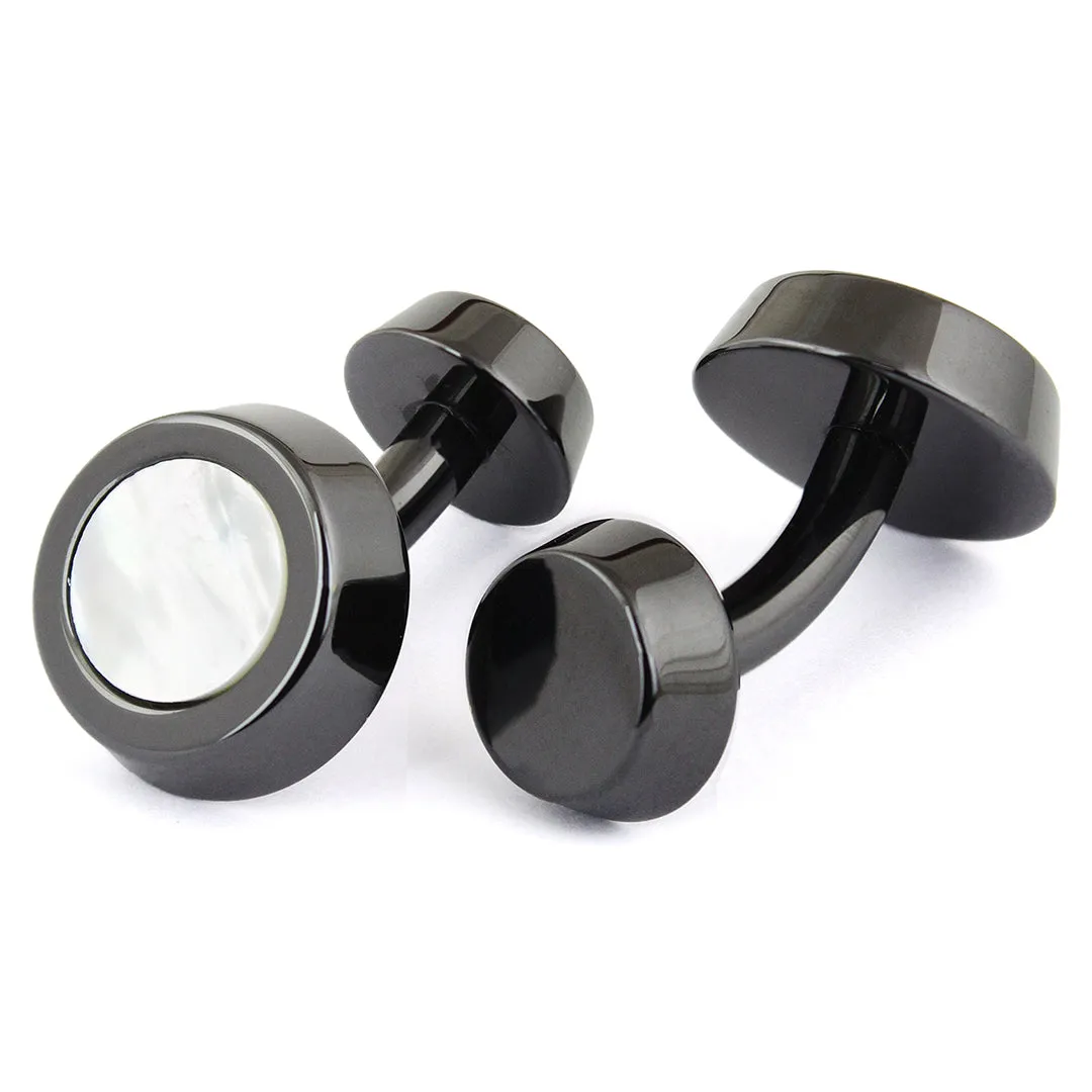 Peluche Sexy Ceramic Mother of Pearl Cufflinks