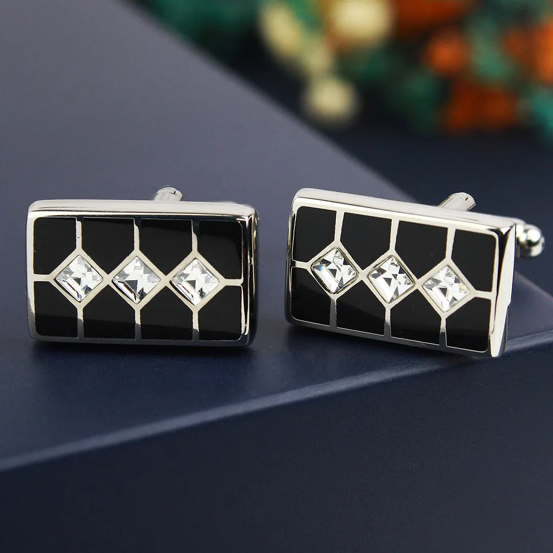 Peluche Stringking Crystal Cufflinks
